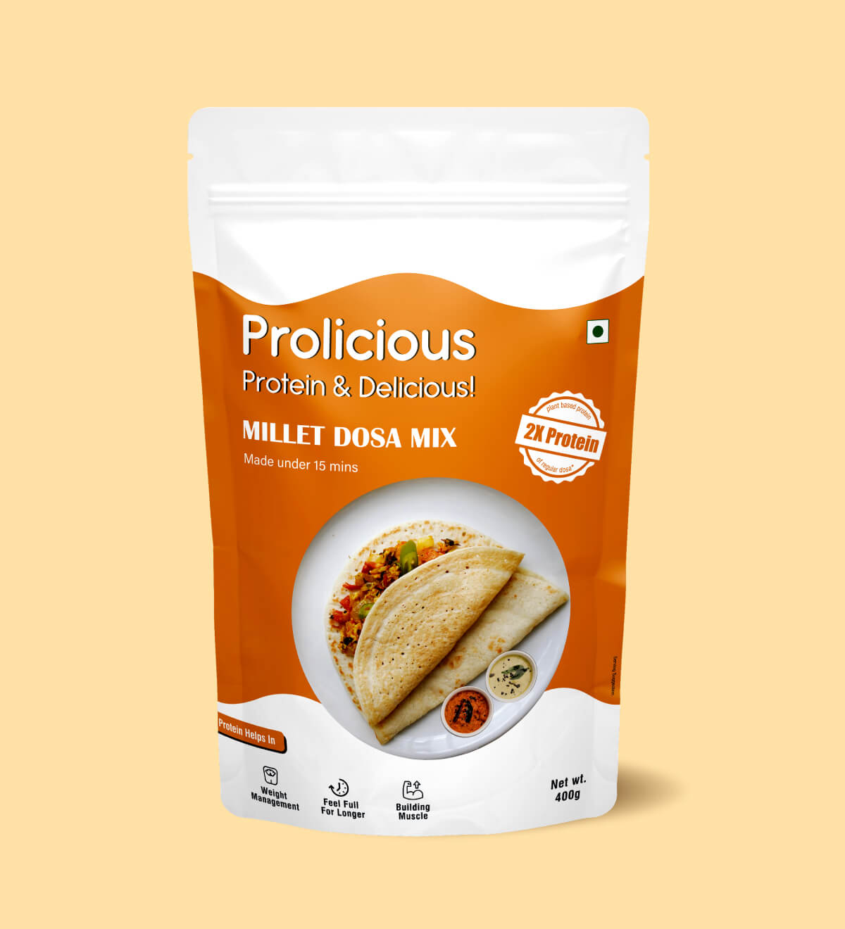 Buy High Protein Millet Dosa Plant Based Foods Prolicious