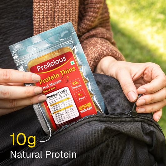 🎁 Desi Masala Protein Thins | Single Pack | 10g Natural Protein | Jain