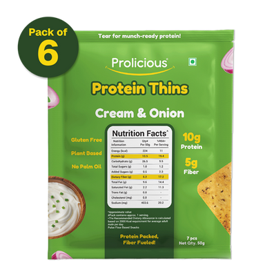 Gluten Free Cream & Onion Protein Thins