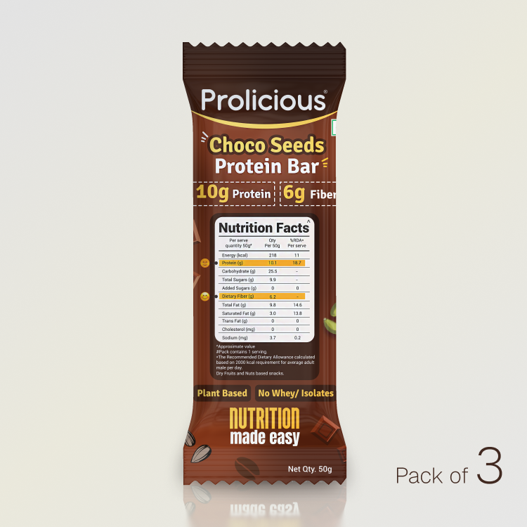 Choco Seeds Protein Bar | 10g Natural Protein