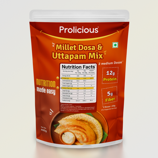 Millet Dosa & Uttapam Mix | 12g Natural Protein