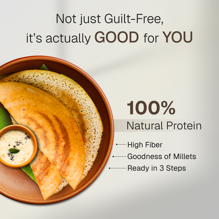 Millet Dosa & Uttapam Mix | 12g Natural Protein