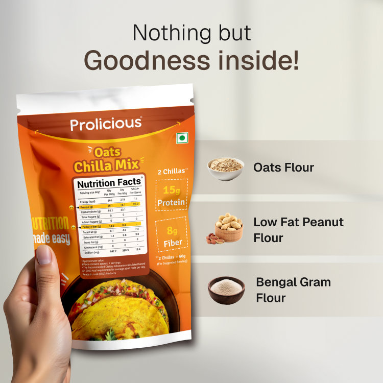 Oats Chilla Mix | 15g Natural Protein