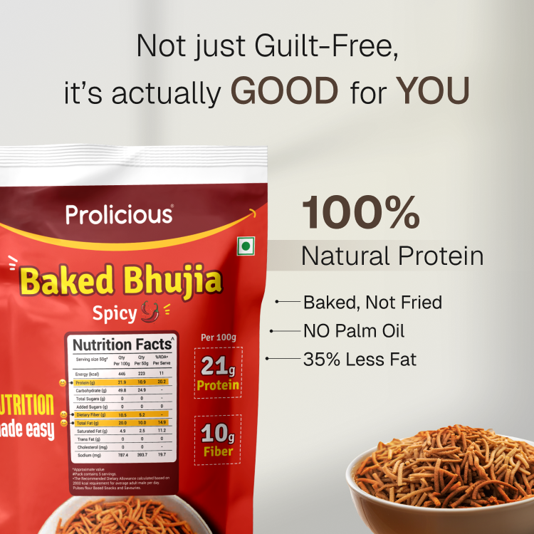 Baked Bhujia | 10g Natural Protein | Gluten Free