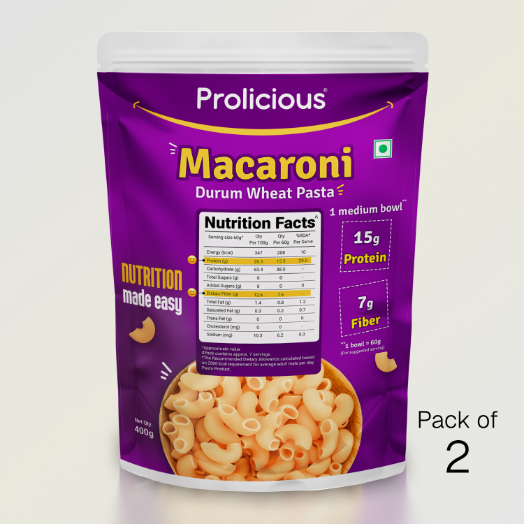 Macaroni Pasta | 15g Natural Protein
