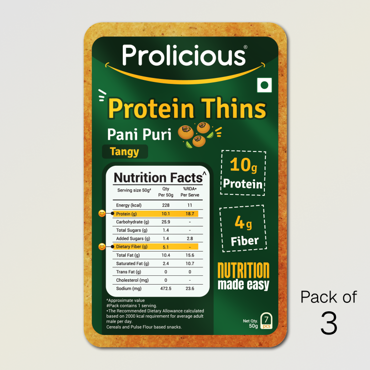 Pani Puri Protein Thins | 10g Natural Protein