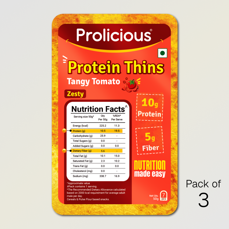 Tangy Tomato Protein Thins | 10g Natural Protein