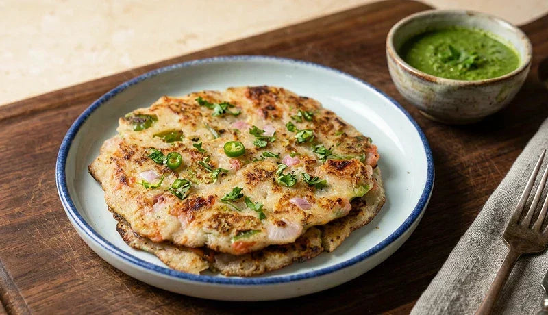 Instant High-Protein Onion Uttapam
