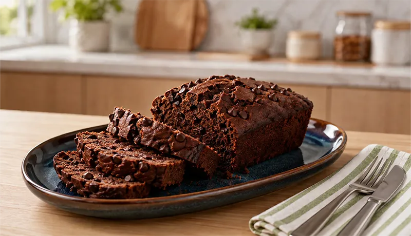 High-Protein Chocolate Banana Bread