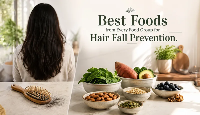 Best Foods from Every Food Group for Hair Fall Prevention