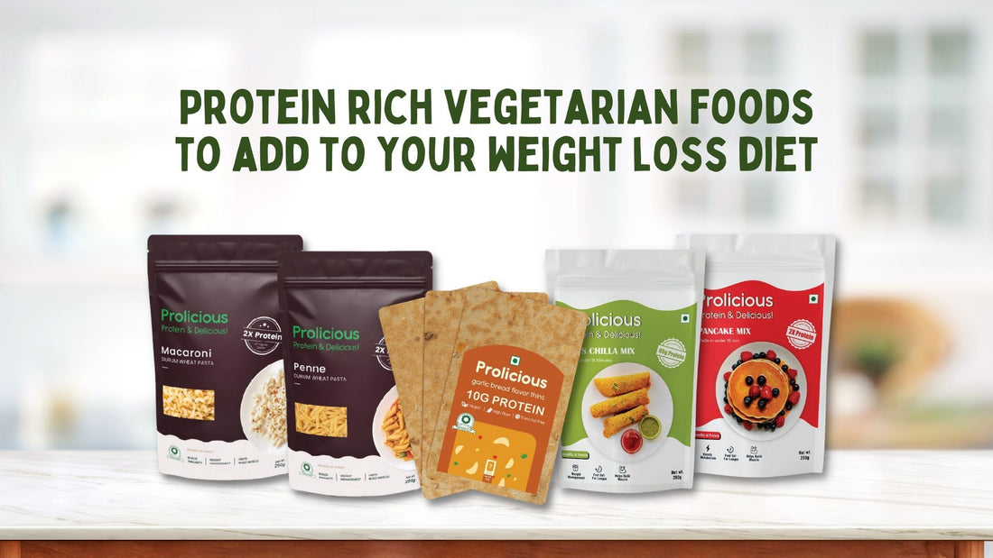 Assorted Protein-Rich Vegetarian Foods for Weight Loss Diet