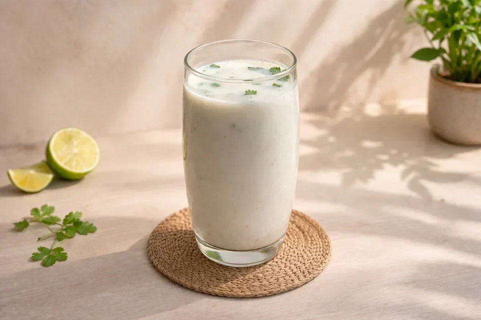 High-Protein Masala Chaas for Gut Health & Refreshment