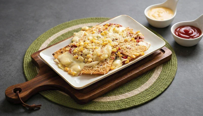 Cheesy Thins Nachos Platter for Weight Loss
