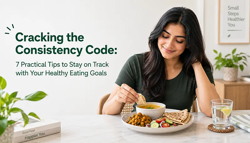 Cracking the Consistency Code: 7 Practical Tips to Stay on Track with Your Healthy Eating Goals