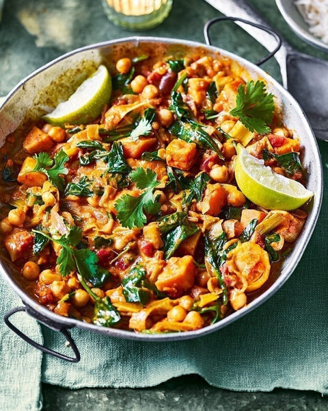 Curried Sweet Potatoes With Chickpea