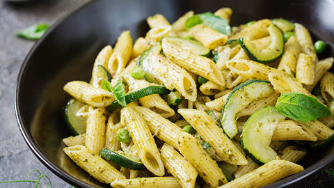 Penne Pasta with Pesto Sauce Recipe | Prolicious High Protein