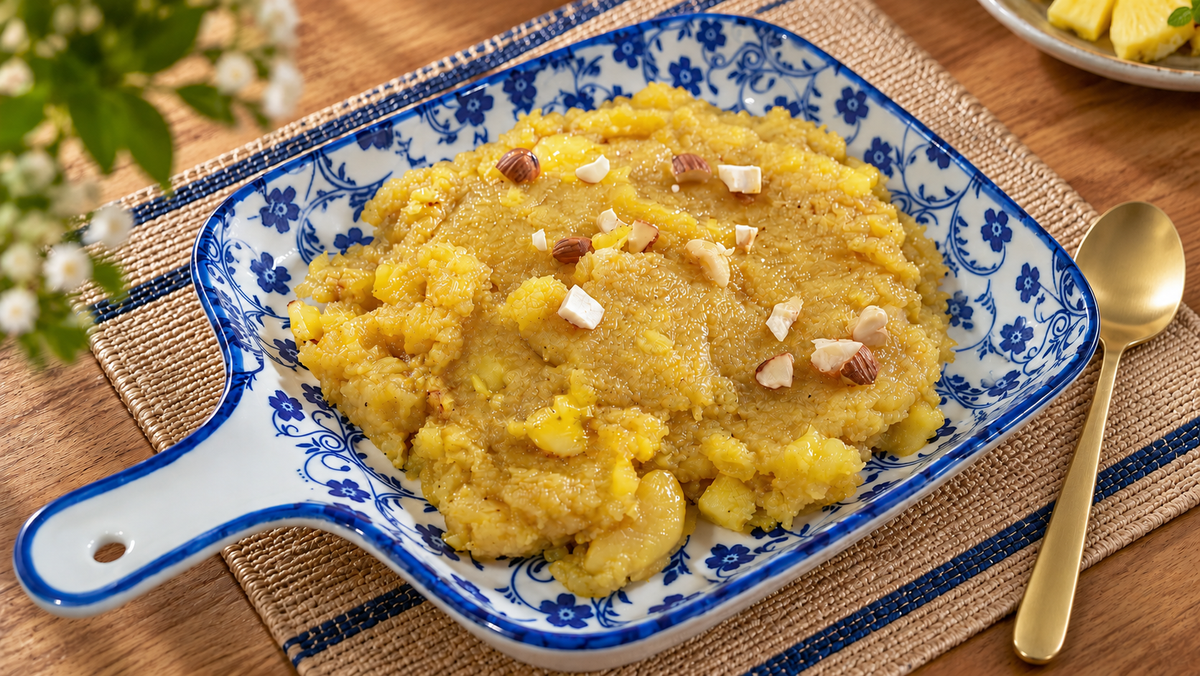 Pineapple Sheera Recipe for Navratri Yellow Day