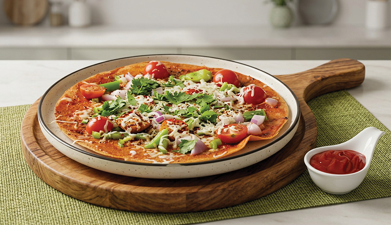 Crunchy High-Protein Pizza Khakhra - Ready in 10 Minutes