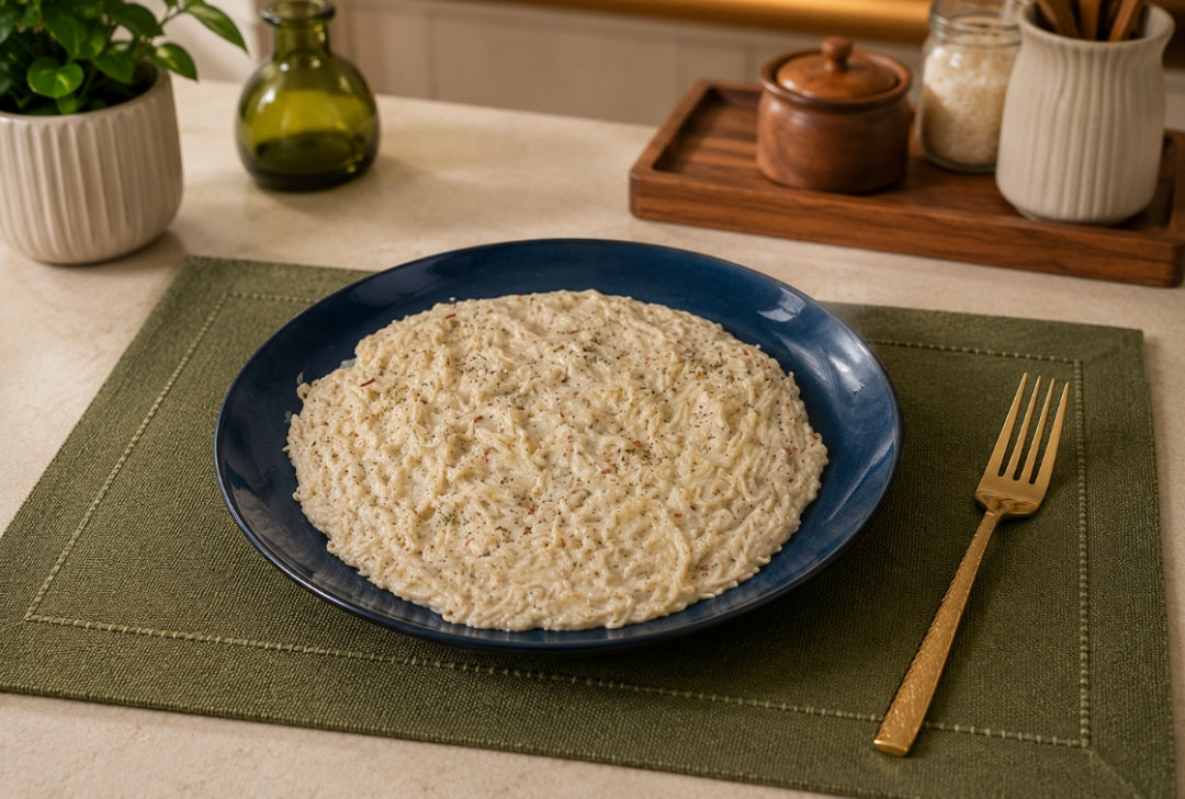 High-Protein Chilli Garlic Vermicelli (Creamy, Cheesy & Comforting)