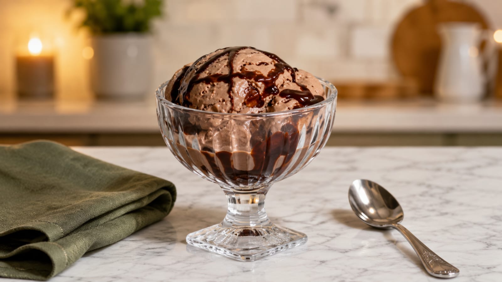 High-Protein No-Sugar Chocolate Oats Ice Cream Recipe