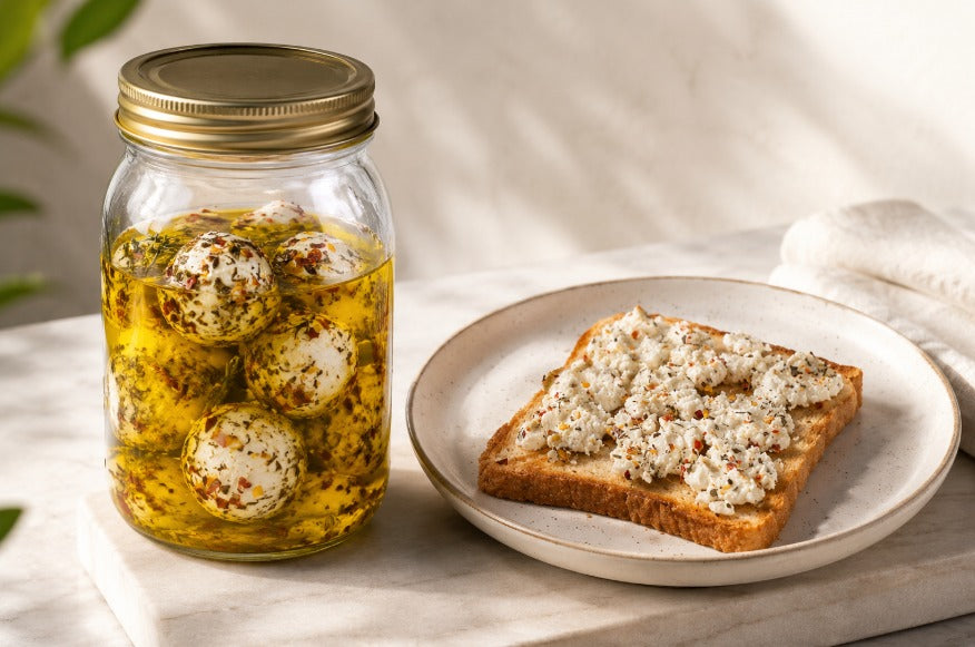 High-Protein Labneh Balls with UP IT | Gut-Friendly Breakfast Spread for Busy Women