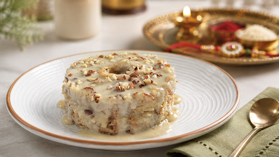 High-Protein Vermicelli Ghevar with Rabdi – A Raksha Bandhan Special