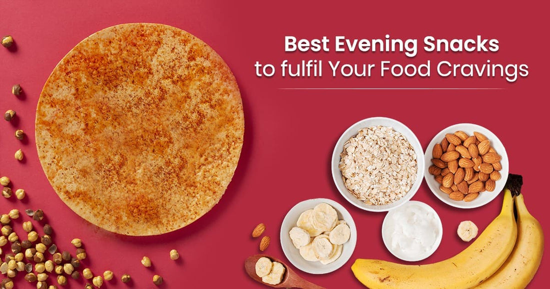 Healthy Evening Snacks including Nuts Fruits and Veggie Bites