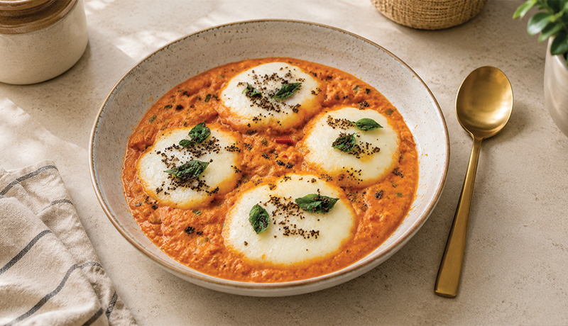 High-Protein Idli Shakshuka Recipe