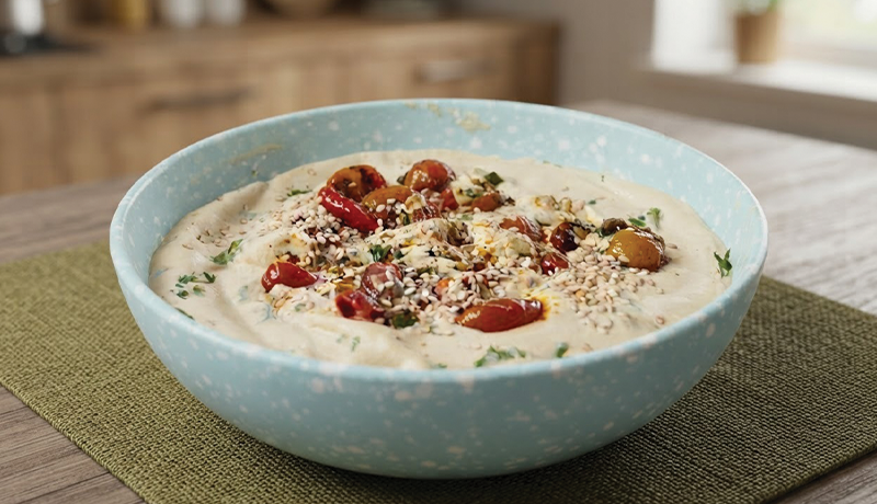 High-Protein Tomato Yogurt Dip Recipe