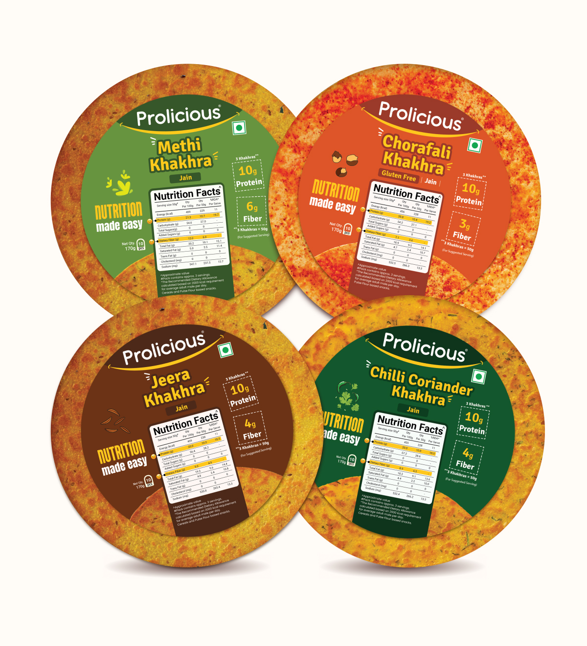 Prolicious Protein Rich Jain Khakhra