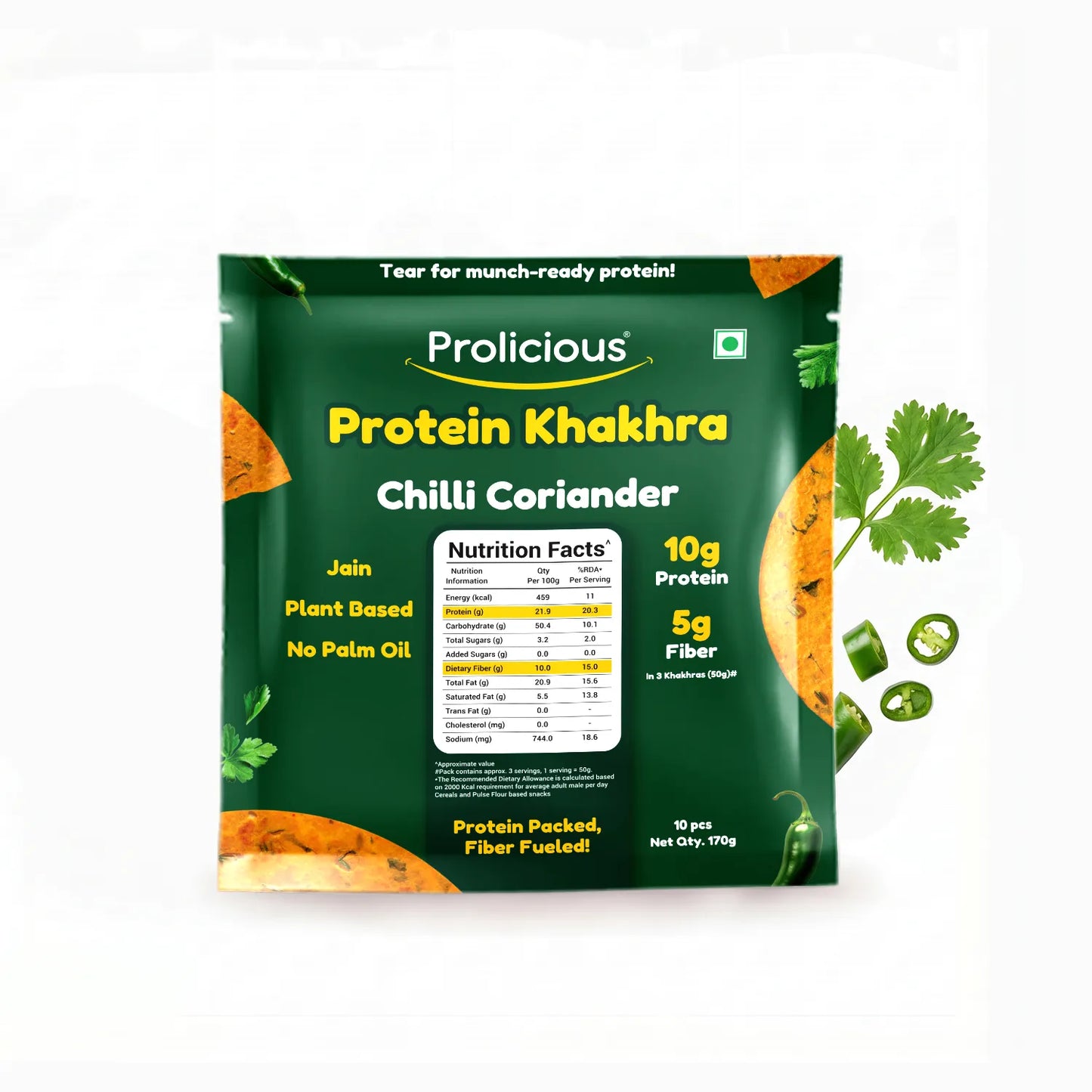 Chilli Coriander Khakhra