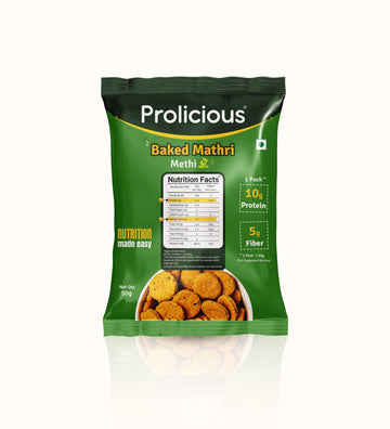 Buy Prolicious Baked Mathri| High Protein, High Fiber