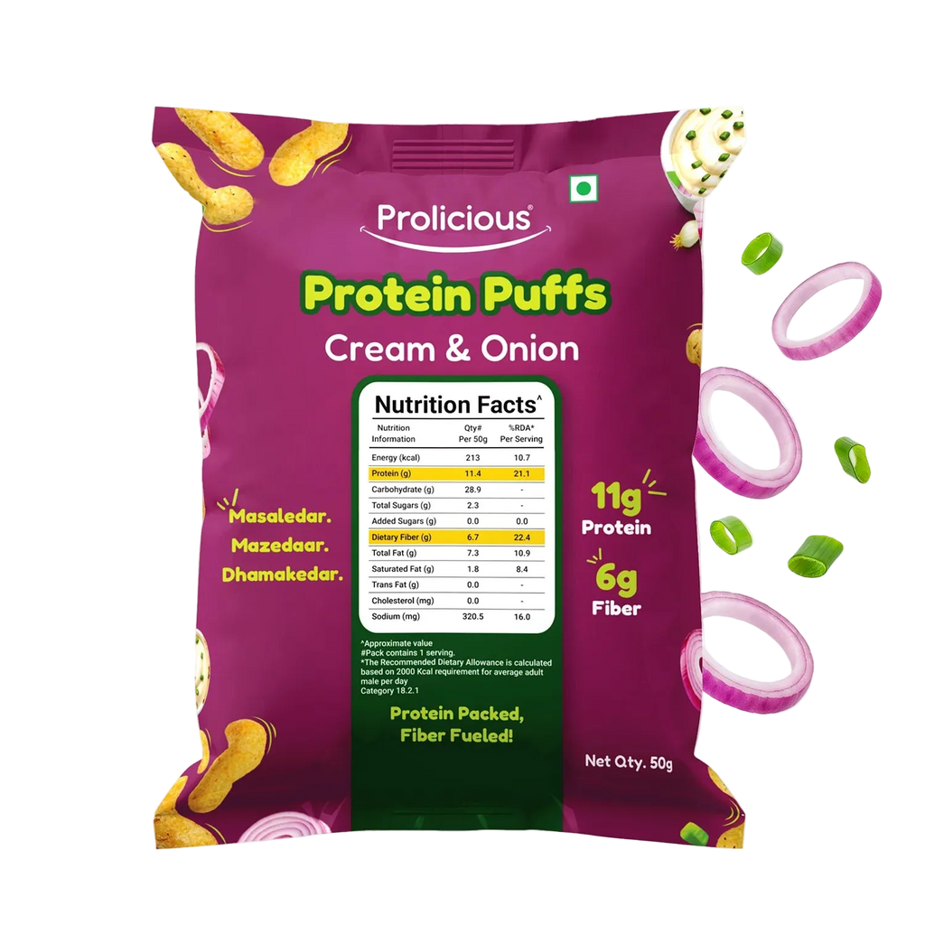 Cream & Onion Protein Puffs