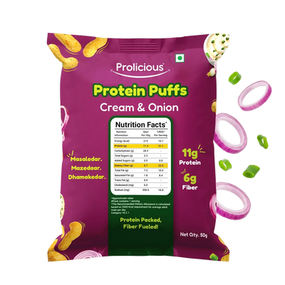 Cream & Onion Protein Puffs