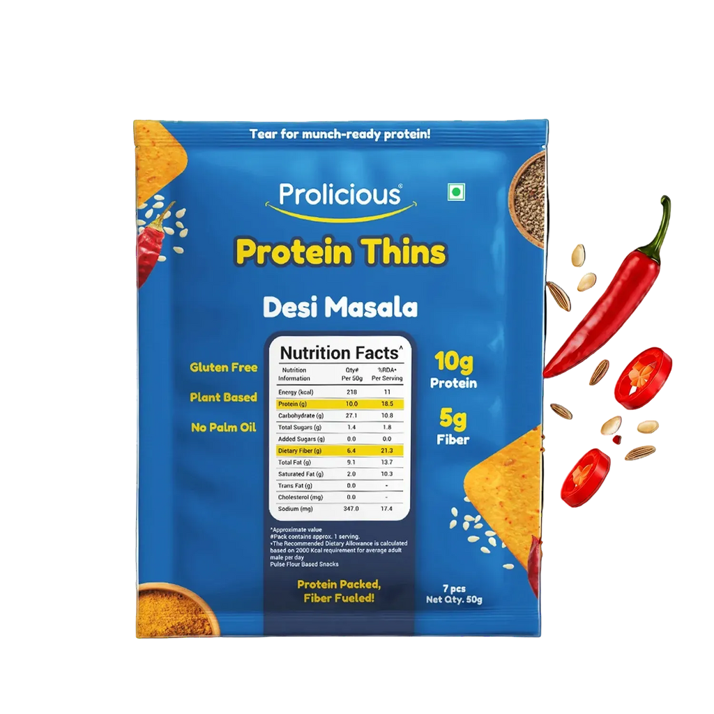 Desi Masala Protein Thins | 10g Natural Protein | Jain