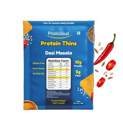 Desi Masala Protein Thins | 10g Natural Protein | Jain