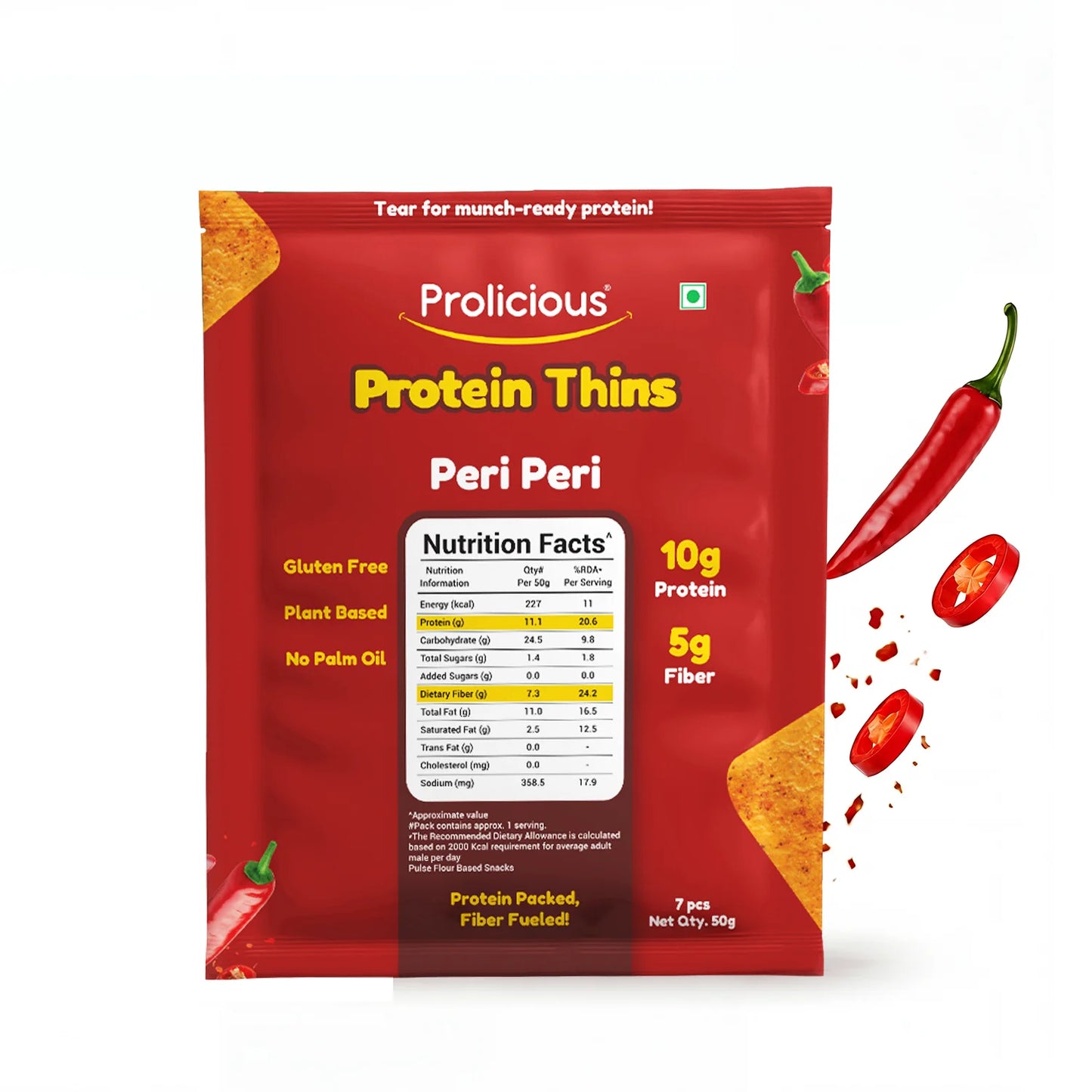 Gluten Free Peri Peri Protein Thins