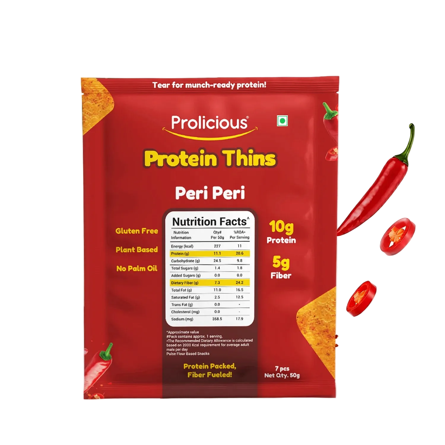 Gluten Free Peri Peri Protein Thins