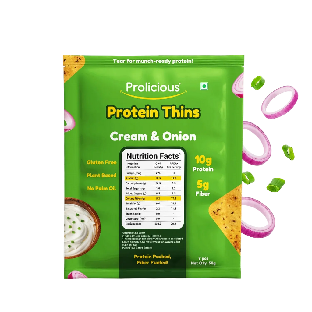 Gluten Free Cream & Onion Protein Thins