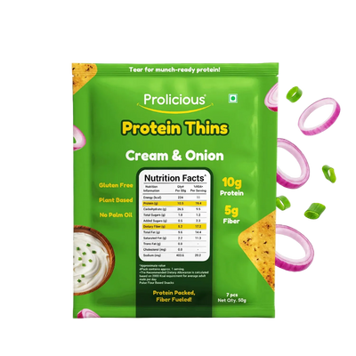Gluten Free Cream & Onion Protein Thins