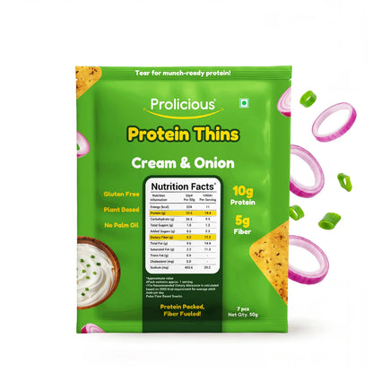 Gluten Free Cream & Onion Protein Thins