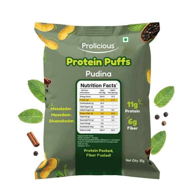 Pudina Protein Puffs