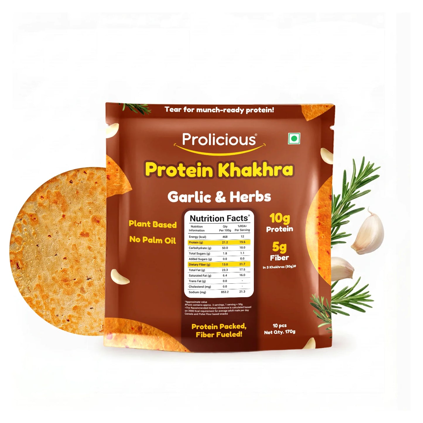 Garlic & Herbs Khakhra
