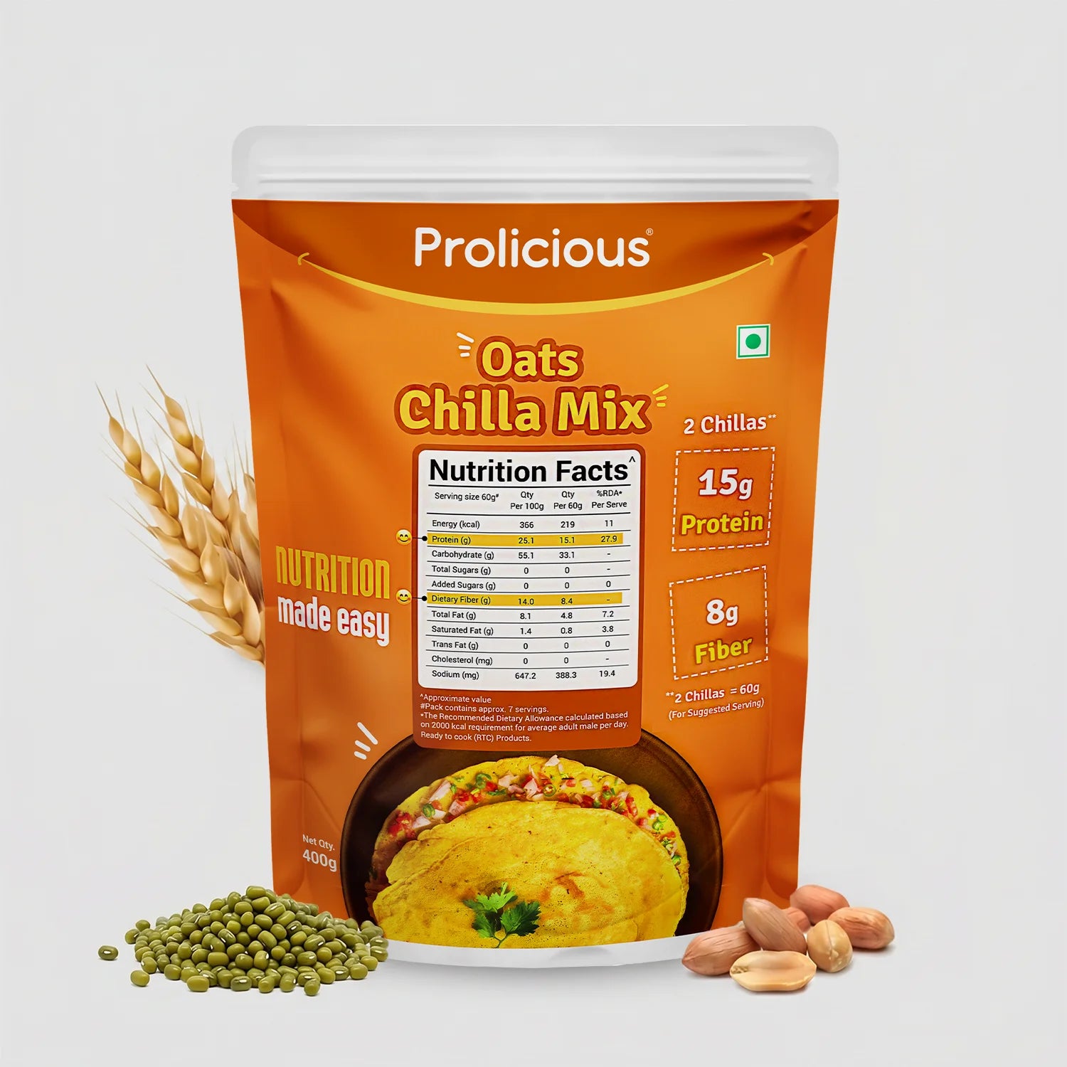 Oats Chilla Mix