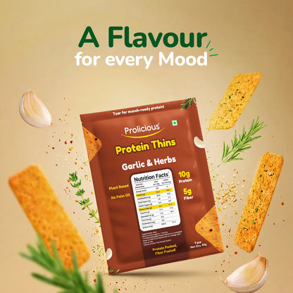Garlic & Herbs Protein Thins