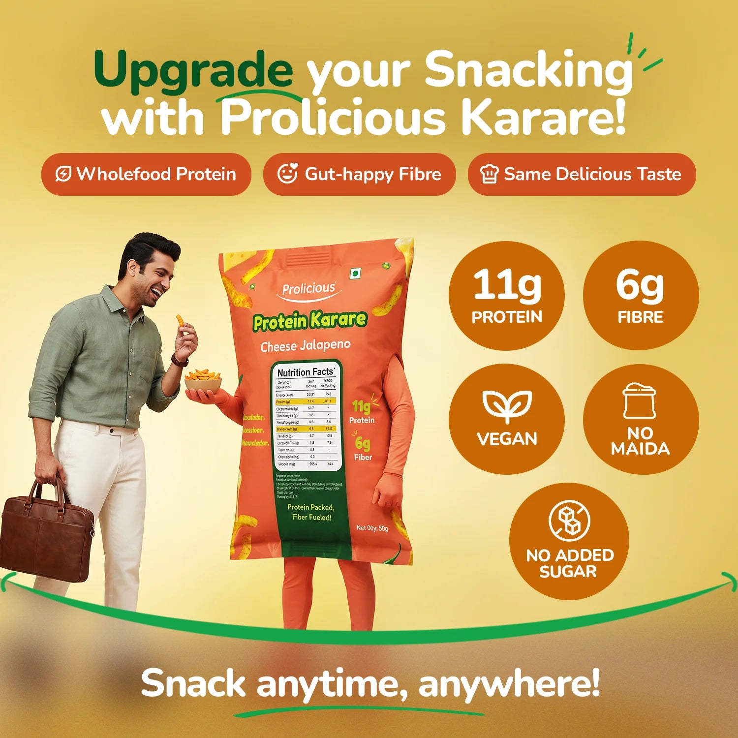 Cheese Jalapeno Protein Karare