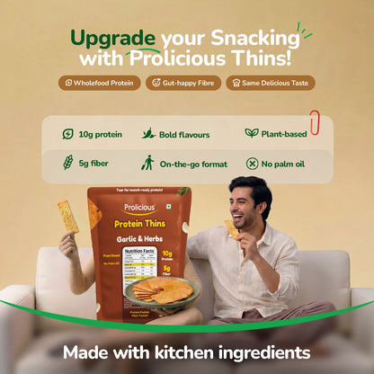 Garlic & Herbs Protein Thins