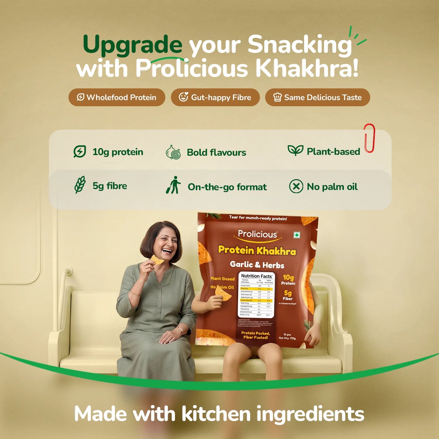 Garlic & Herbs Khakhra