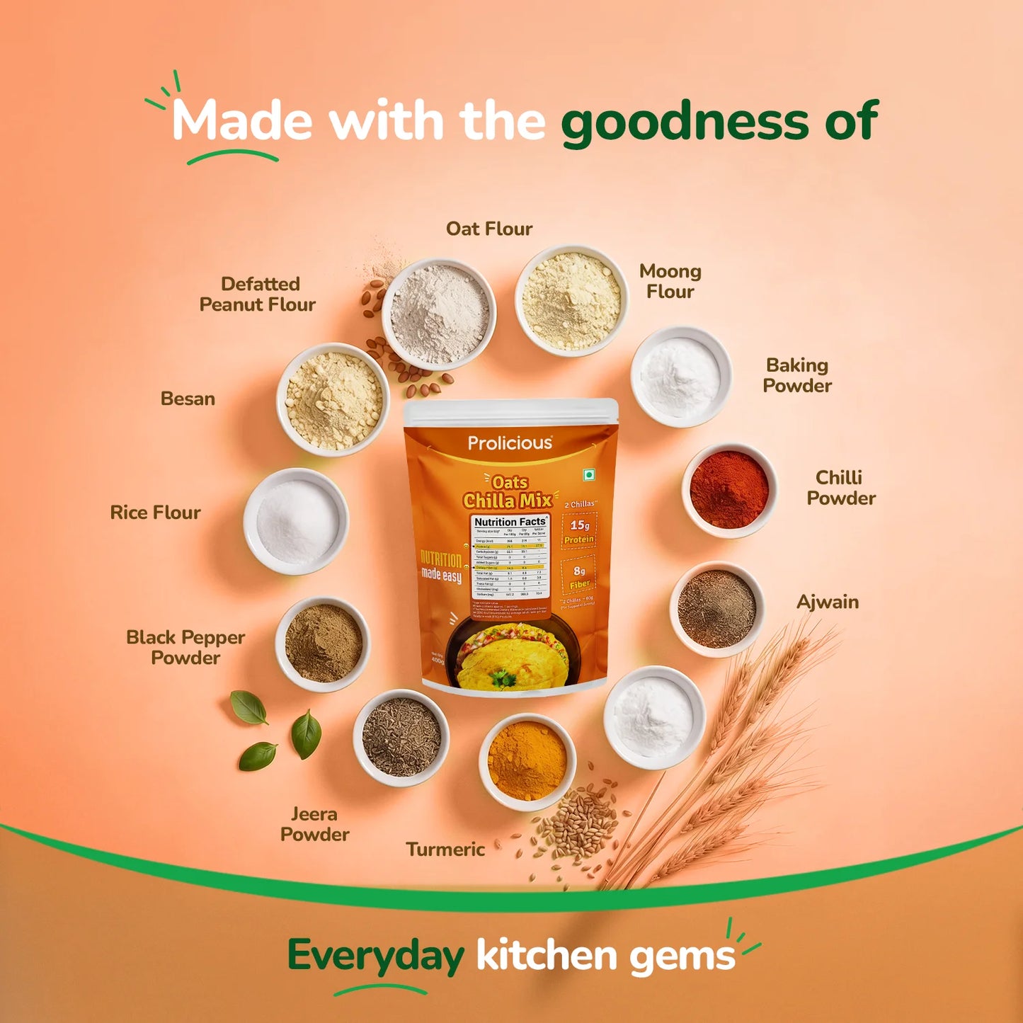 Oats Chilla Mix