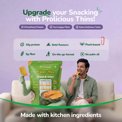 Gluten Free Cream & Onion Protein Thins